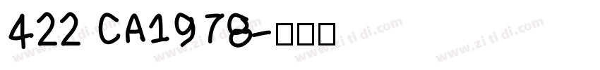 422 CA1978字体转换